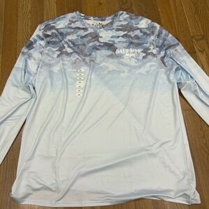 Salt Life Men's Blue Camo Shirt